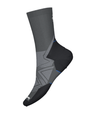 Run Targeted Cushion Mid Crew Sock- Graphite