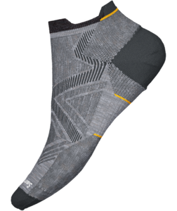 Run Zero Cushion Ankle Sock- Light Gray