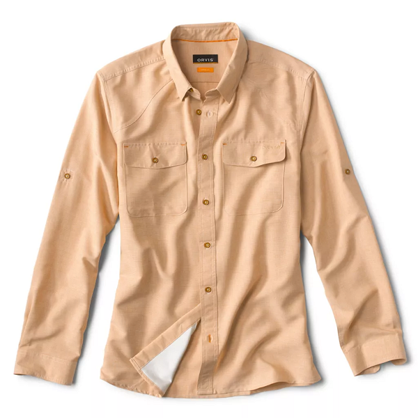 Mojave Breeze HBD Long Sleeve Shirt- Sand Dune