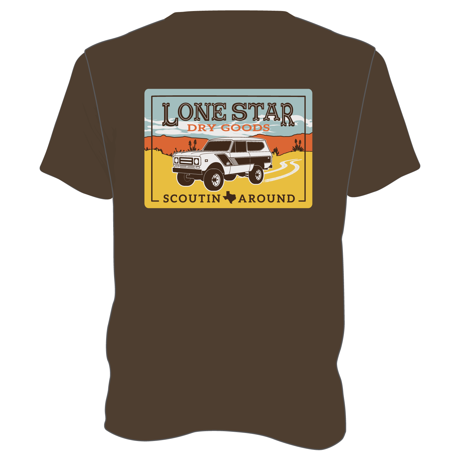 Scoutin' Around 2.0 T-Shirt- Heather Brown