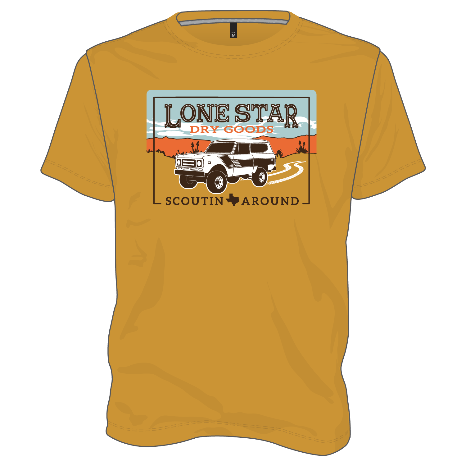 Scoutin' Around 2.0 T-Shirt- Mustard