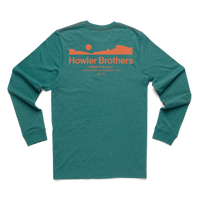 Howler Arroyo  Long Sleeve T-Shirt - Petrol Heather