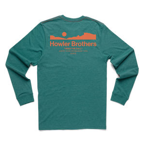 Howler Arroyo  Long Sleeve T-Shirt - Petrol Heather