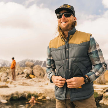 Rounder Vest- Smoked Blue/British Khaki