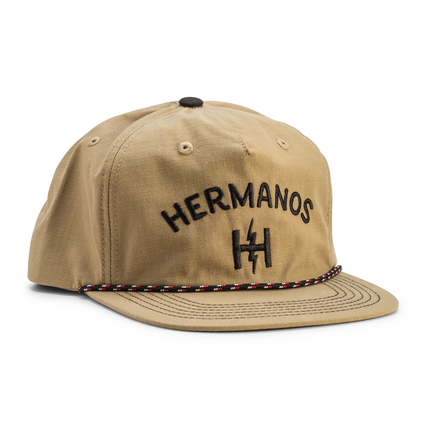 Hermanos Snapback Hat- Khaki