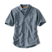 Tech Chambray Short Sleeve- Blue Chambray