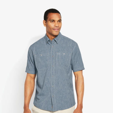 Tech Chambray Short Sleeve- Blue Chambray