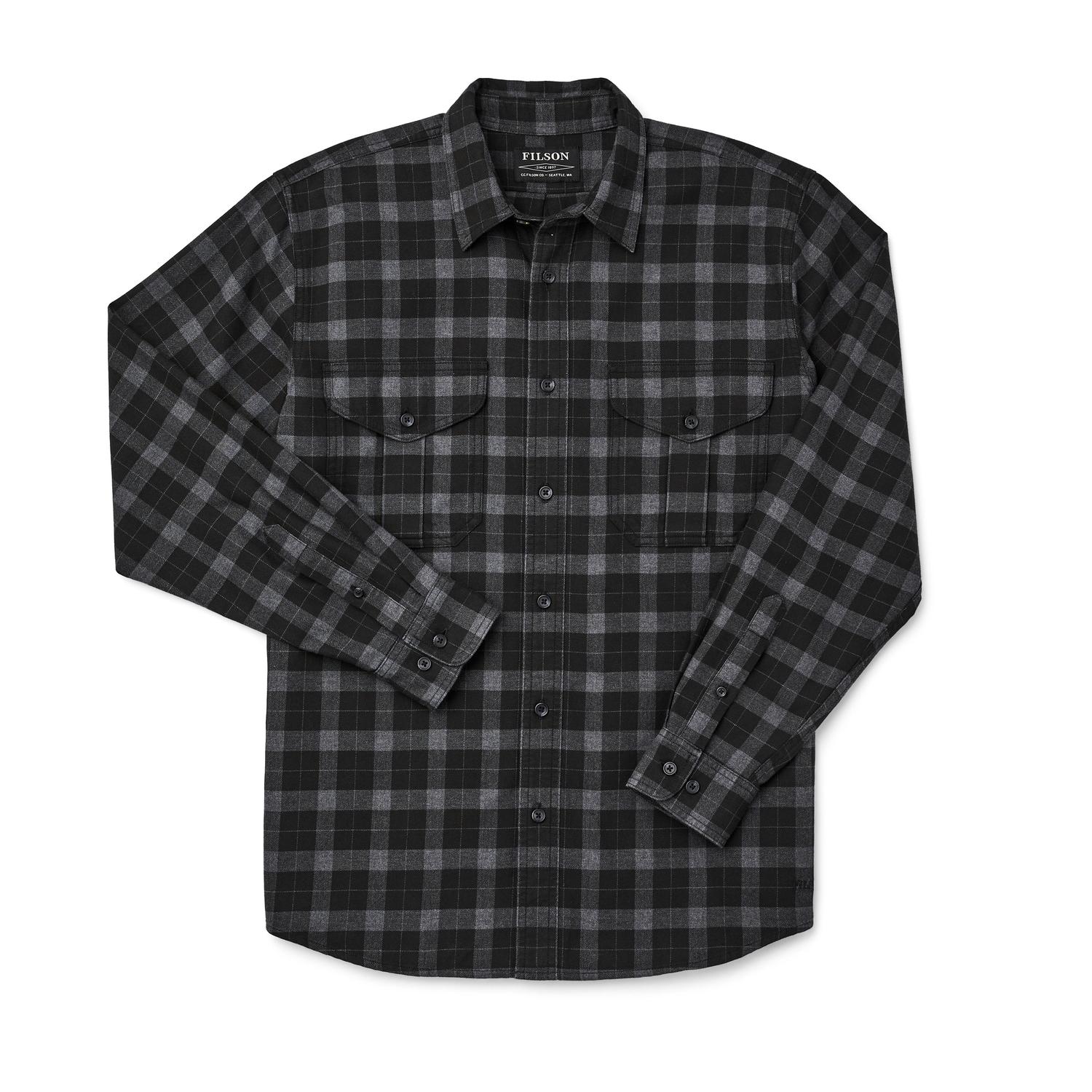 Lightweight Alaskan Guide Shirt- Black/Charcoal Plaid