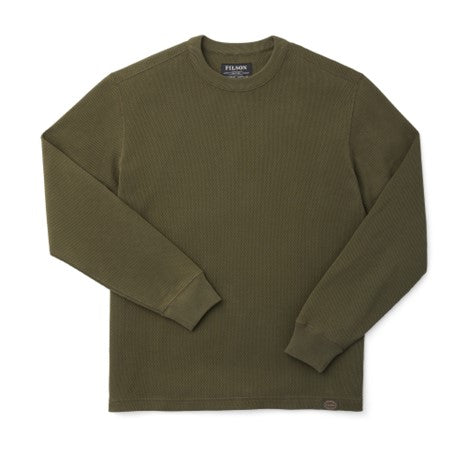 Waffle Knit Thermal- Mossy Rock